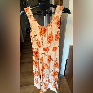 Patrons of Peace Peach and Cream Dress